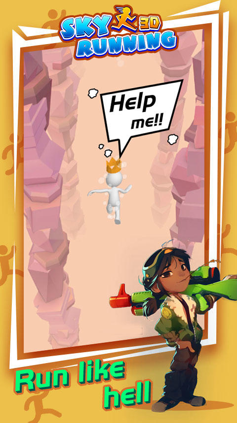 Screenshot of Sky Running 3D