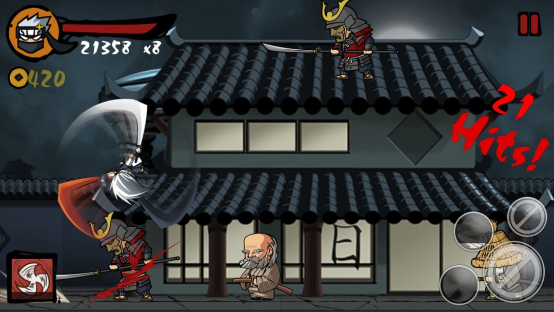 Ninja Revenge 게임 스크린 샷