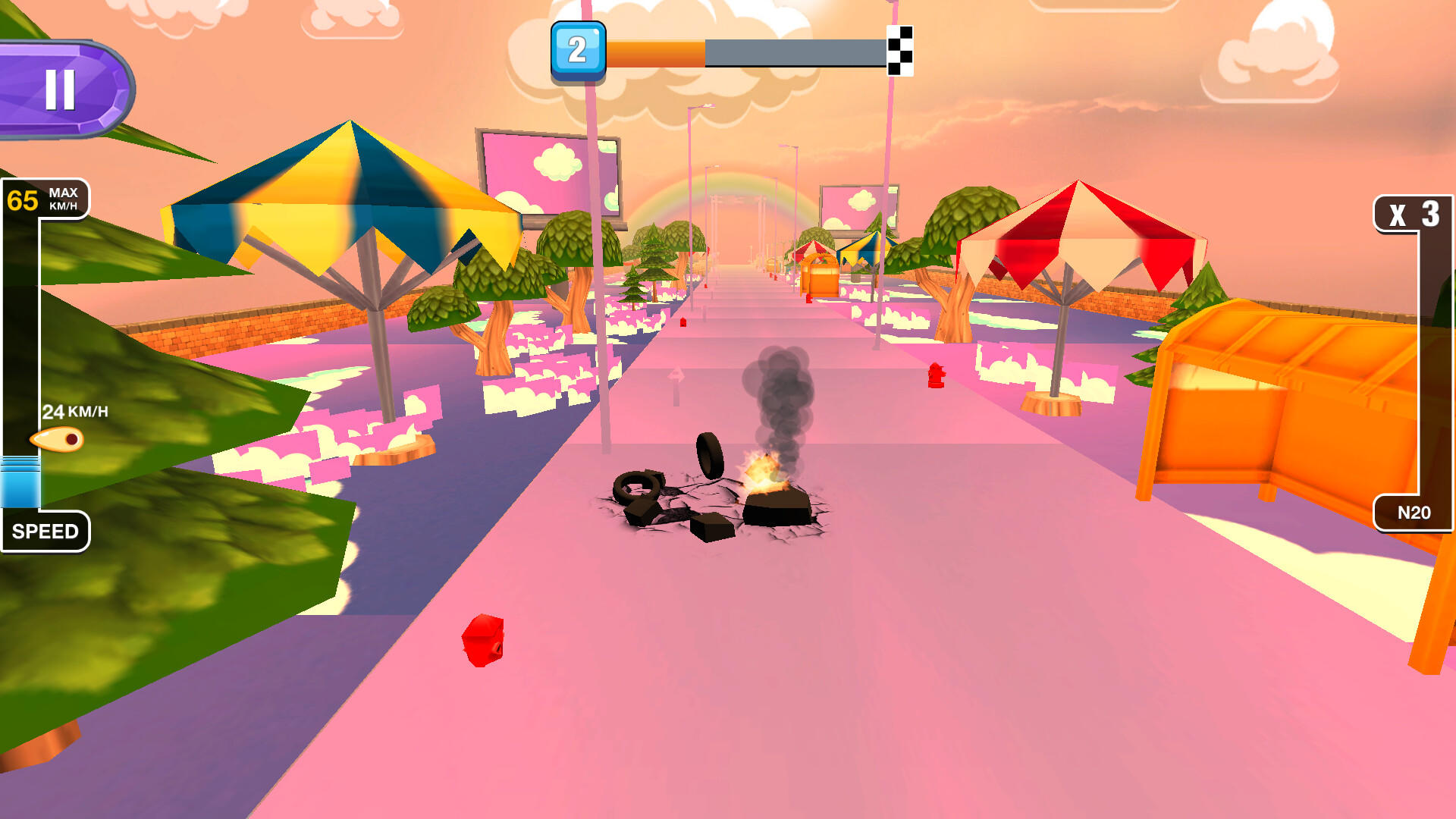 Screenshot of Vice City Race