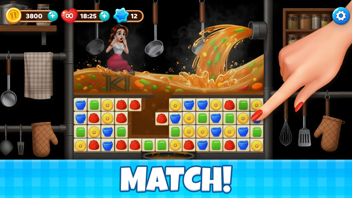 Manor Cafe: Match 3 Puzzle ภาพหน้าจอเกม