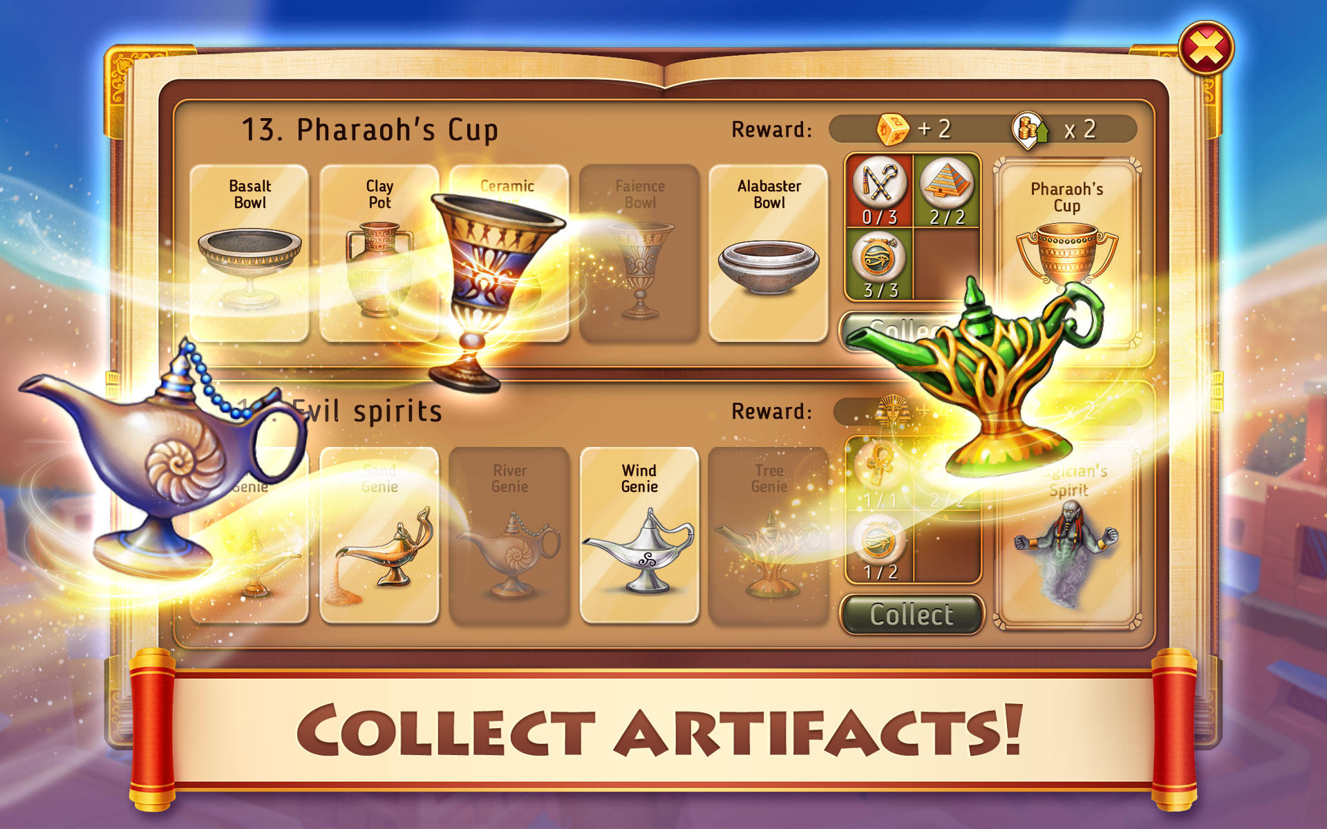 Скриншот игры Cradle of Empires: 3 in a Row