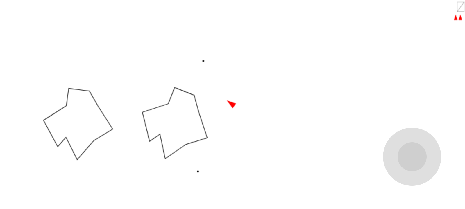 Asteroids 1979 Game Screenshot