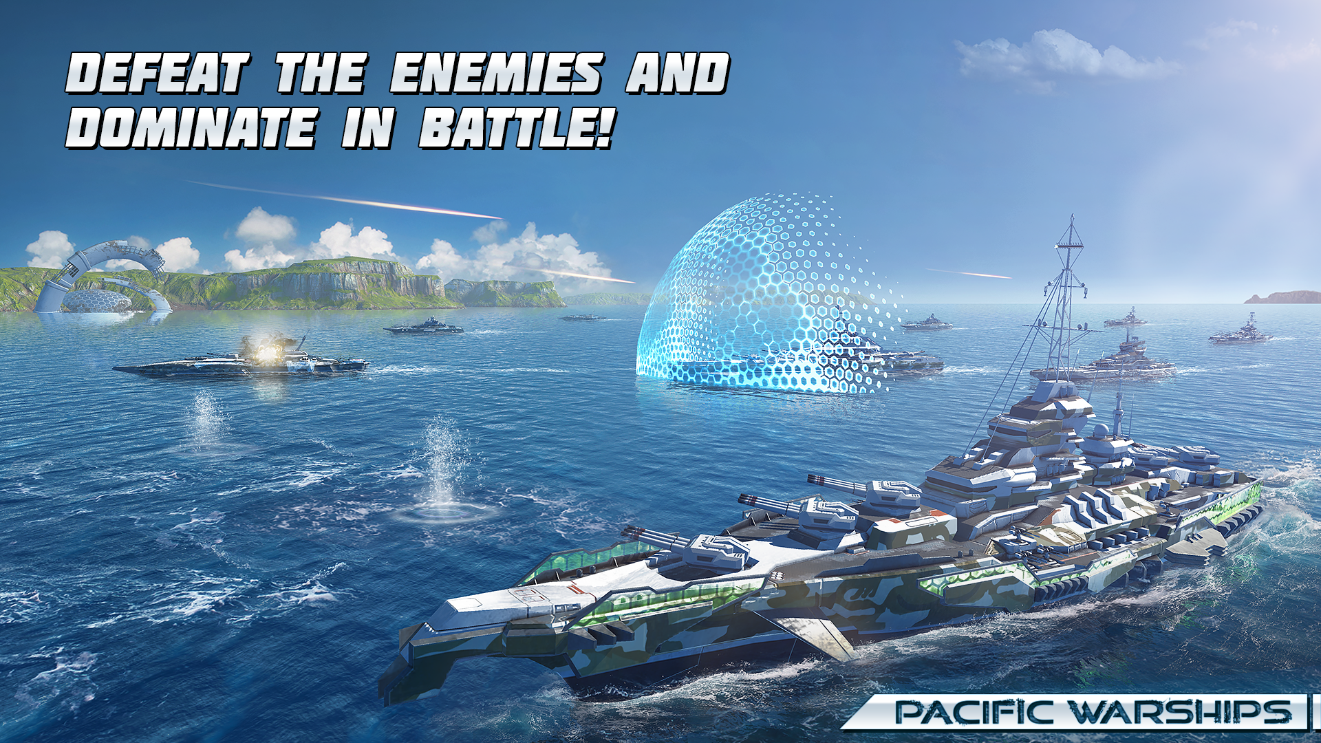 Pacific Warships: Naval PvP Game Screenshot