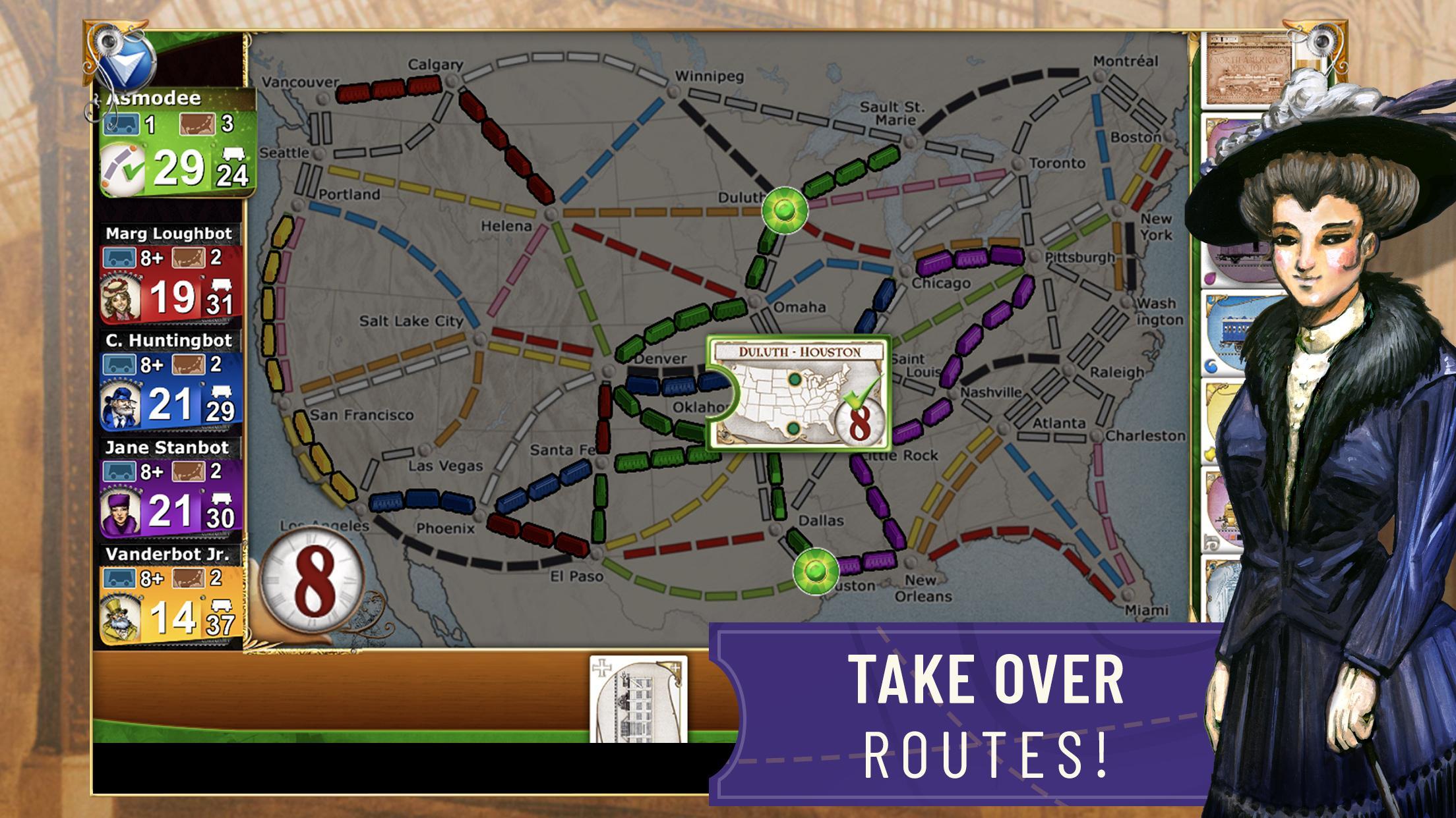 Ticket to Ride Classic Edition Game Screenshot