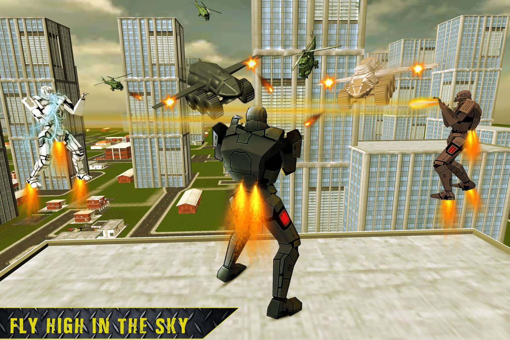 Screenshot of Flying Robot Truck Simulator