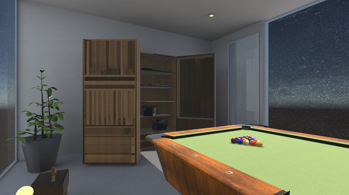 Screenshot 1 of Pocketing the ball-Billiards Simulator 