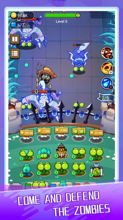 Screenshot 1 of Plants Tower VS. Zombies Game 