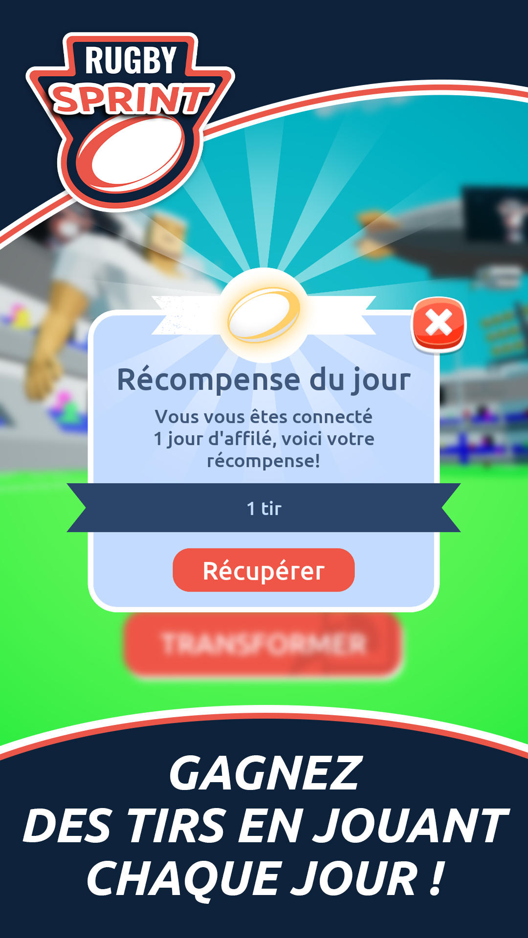 Screenshot of Rugby Sprint