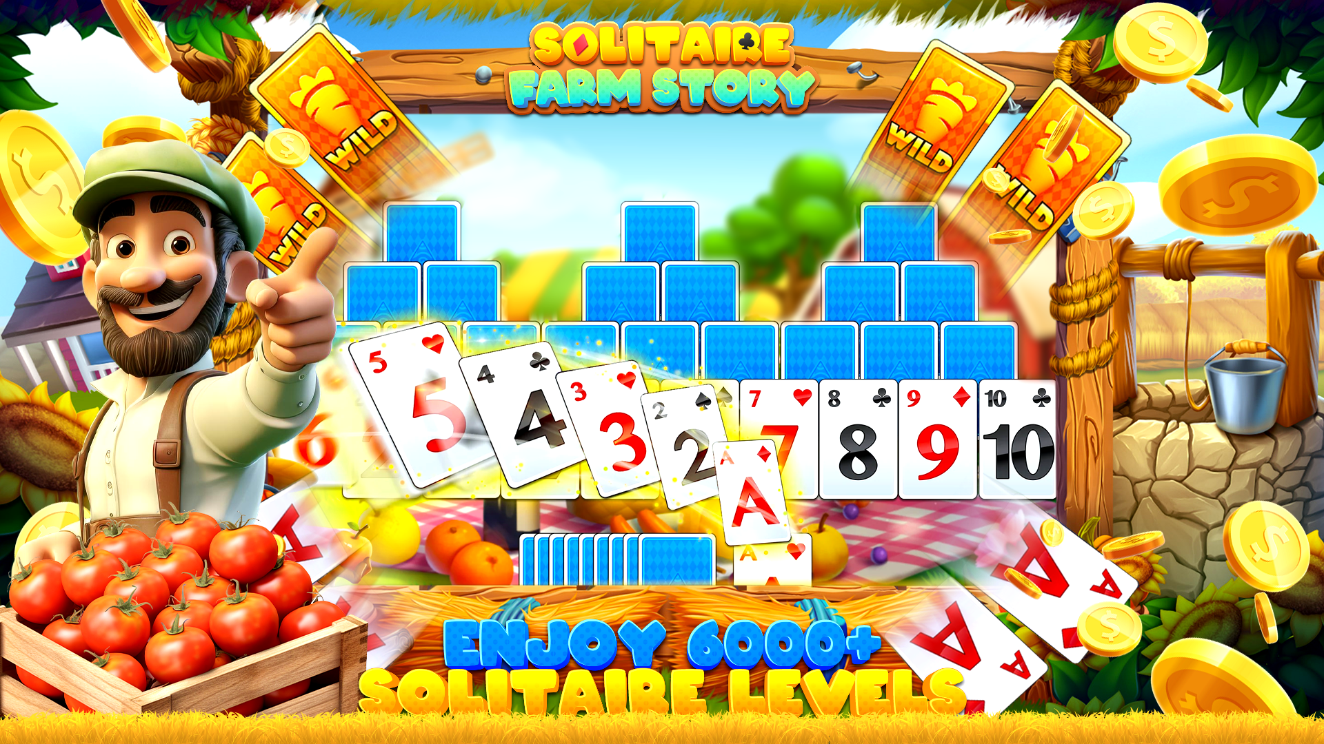 Solitaire Card Game Farm Story screenshot game