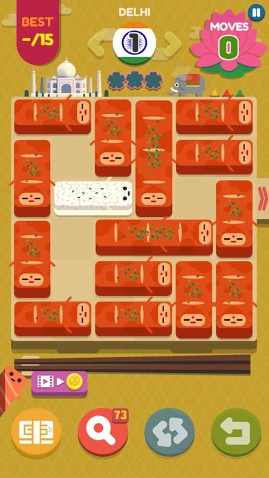 Screenshot of Push Sushi - slide puzzle