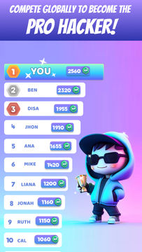 HACKED : Password Puzzle Game Game Screenshot