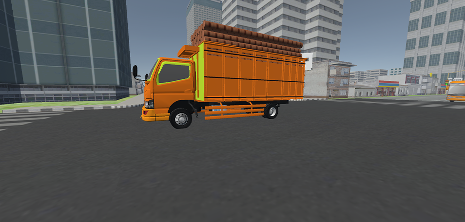 truck muatan kayu simulator Game Screenshot