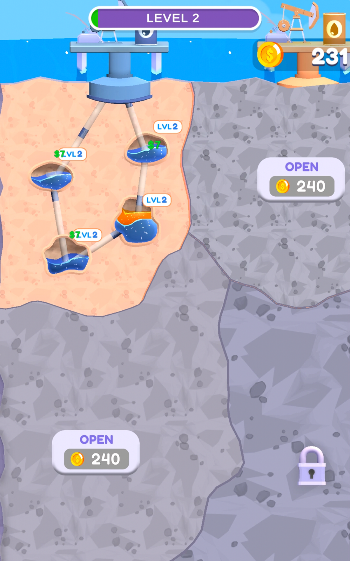 Скриншот игры Oil Wells