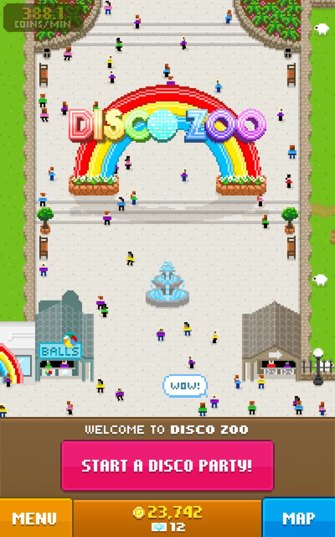 Screenshot of Disco Zoo