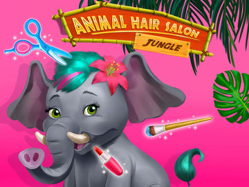 Jungle Animal Hair Salon Game Screenshot