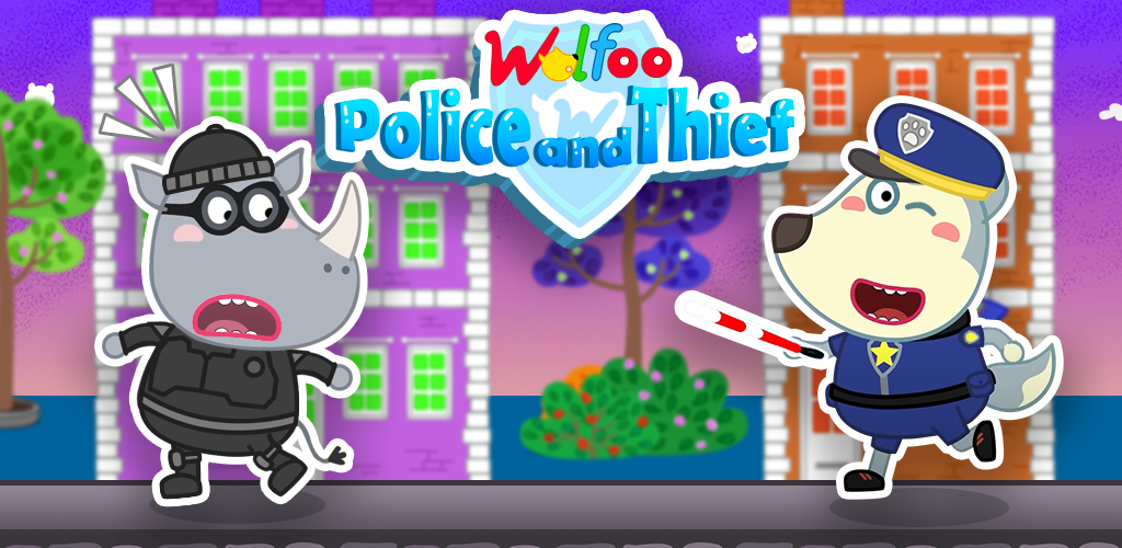 Screenshot dari video Wolfoo Police And Thief Game