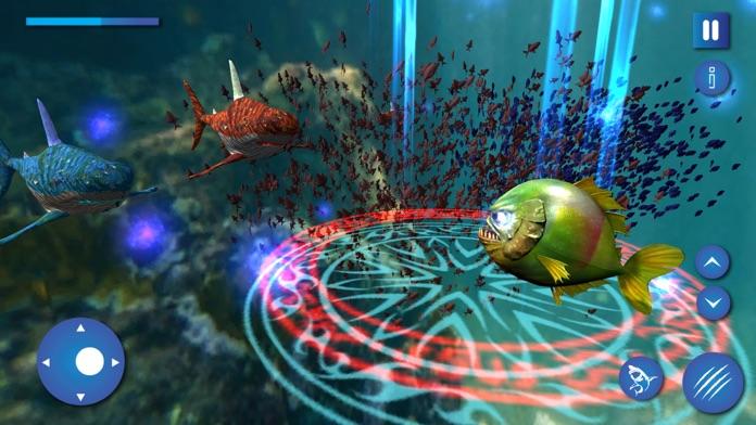 Captura de Tela do Jogo Ferocious Piranha Fish Escape