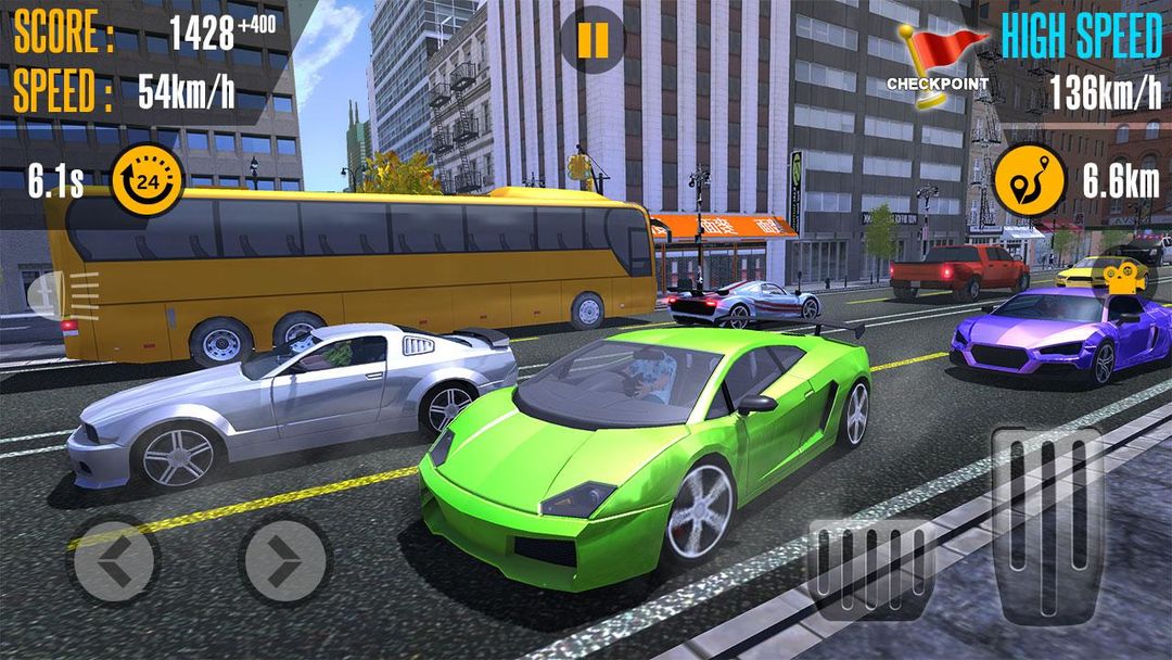 Super Highway Traffic Car Racer 3D 게임 스크린 샷