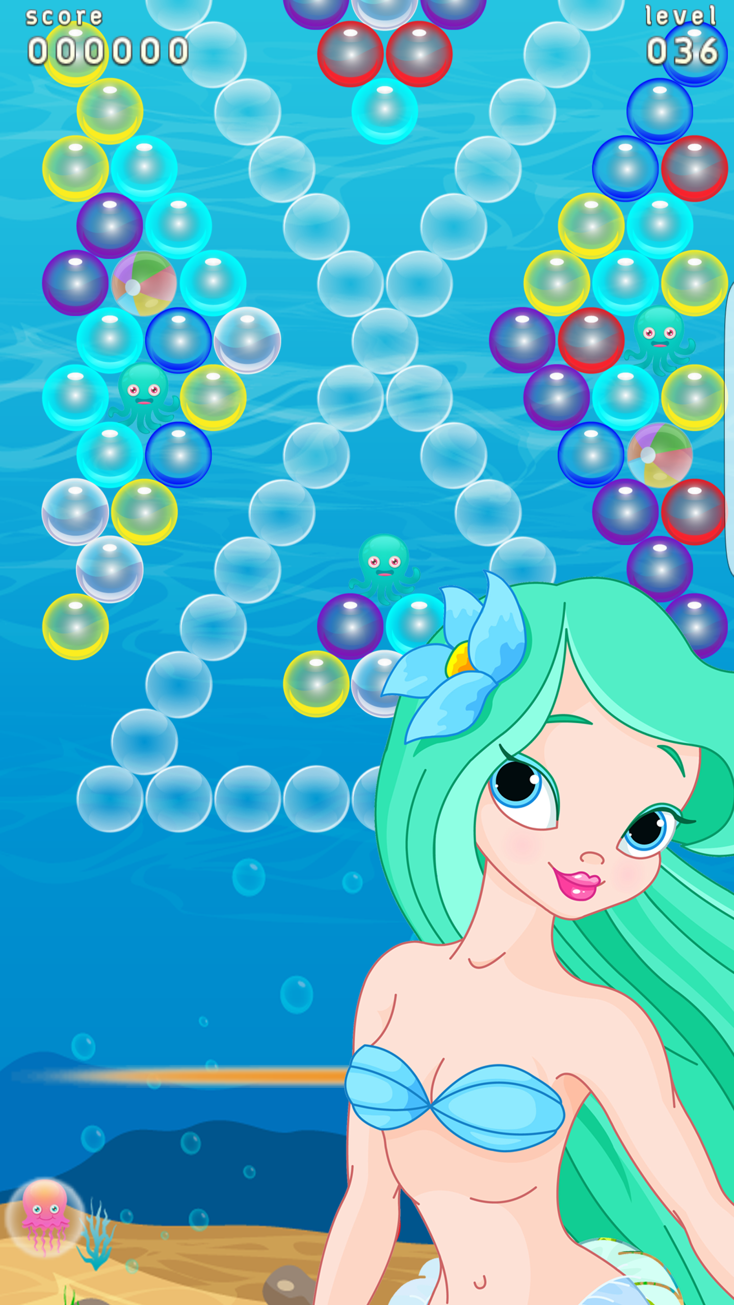 Cuplikan Layar Game Bubble Shooter - Mermaids