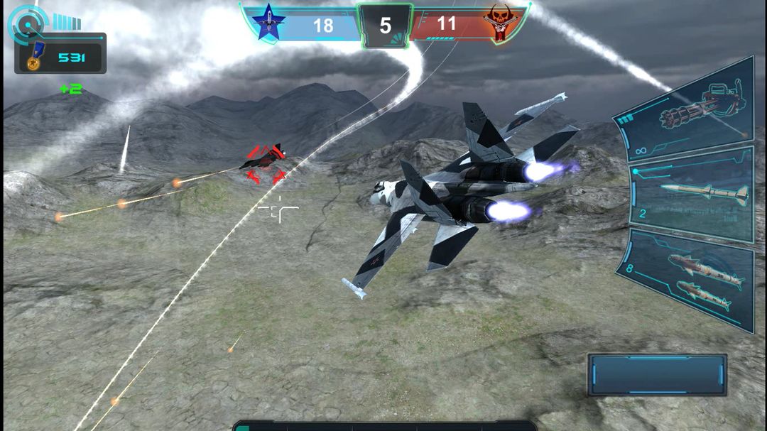 Air Combat : Sky fighter遊戲截圖