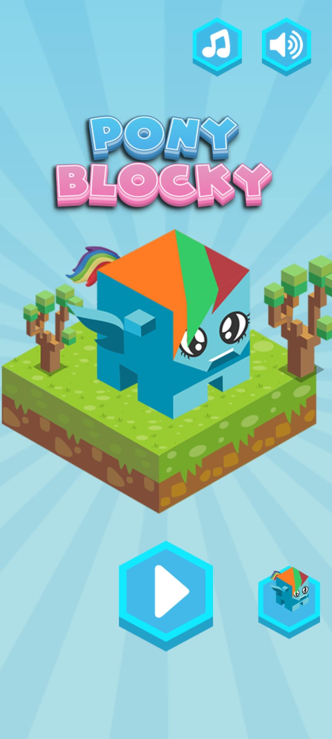 Cuplikan Layar Game My Pony Blocky