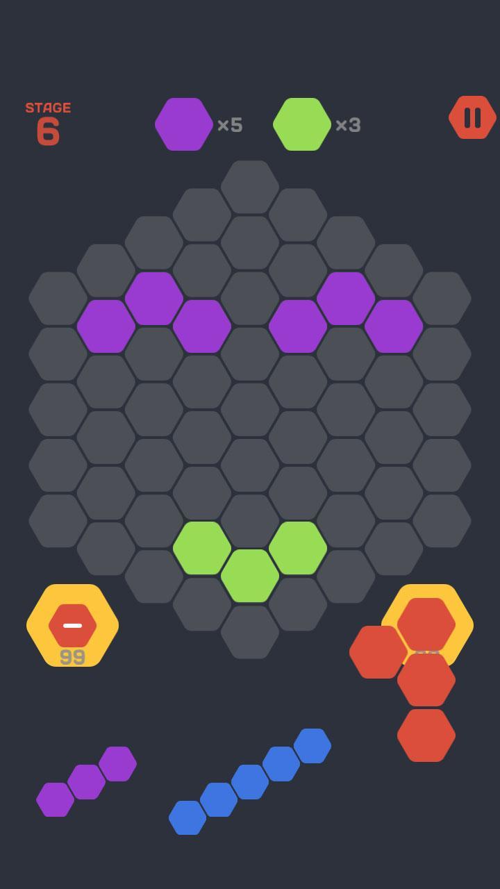 Hexa Block King Game Screenshot