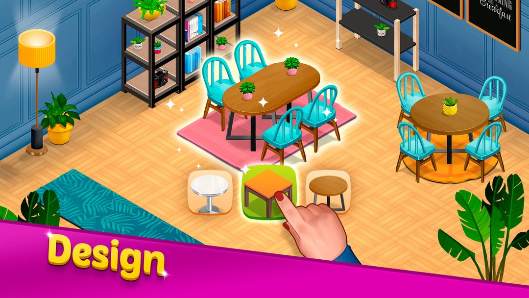 Screenshot of Mansion Cafe: Match 3 & Design