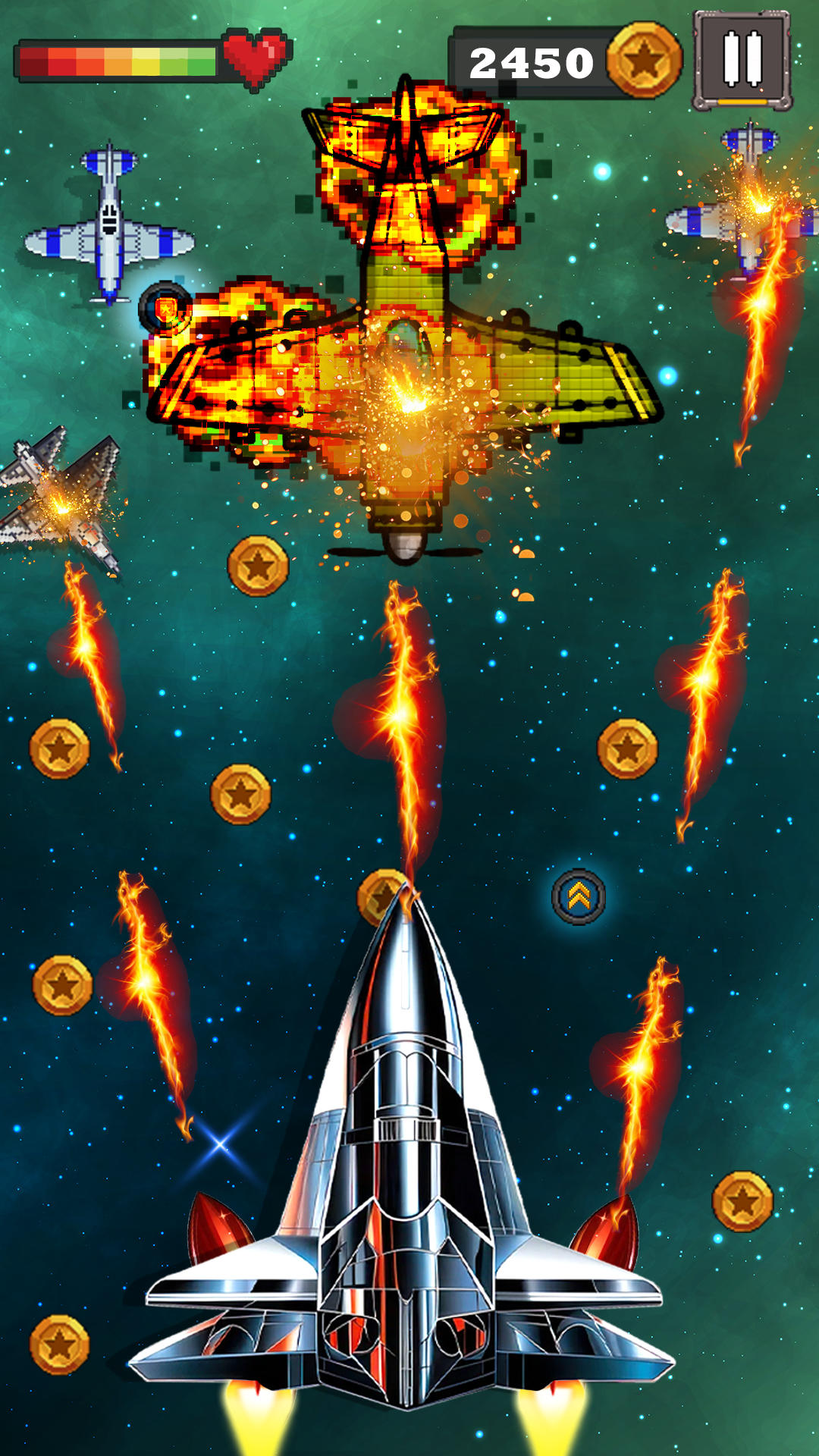 Galaxy Airplane Shooting Games 게임 스크린 샷