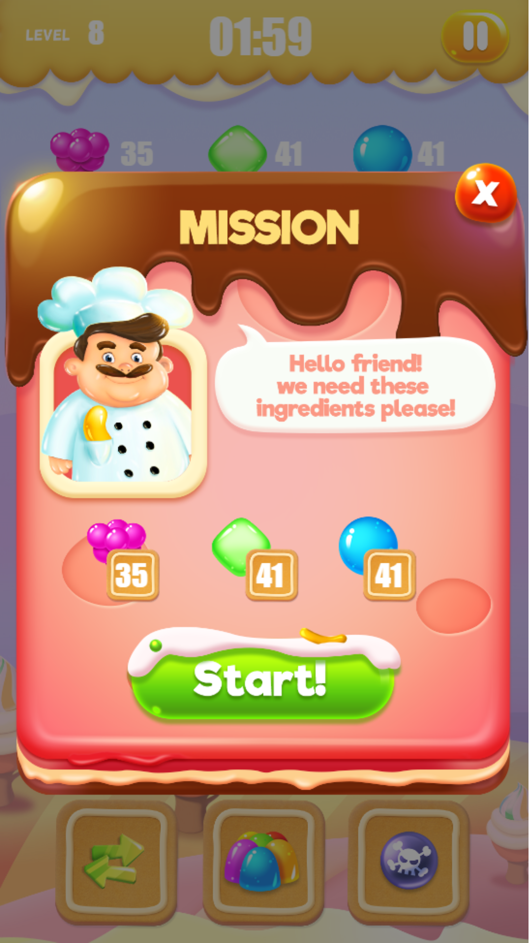 sweet mania plus Game Screenshot