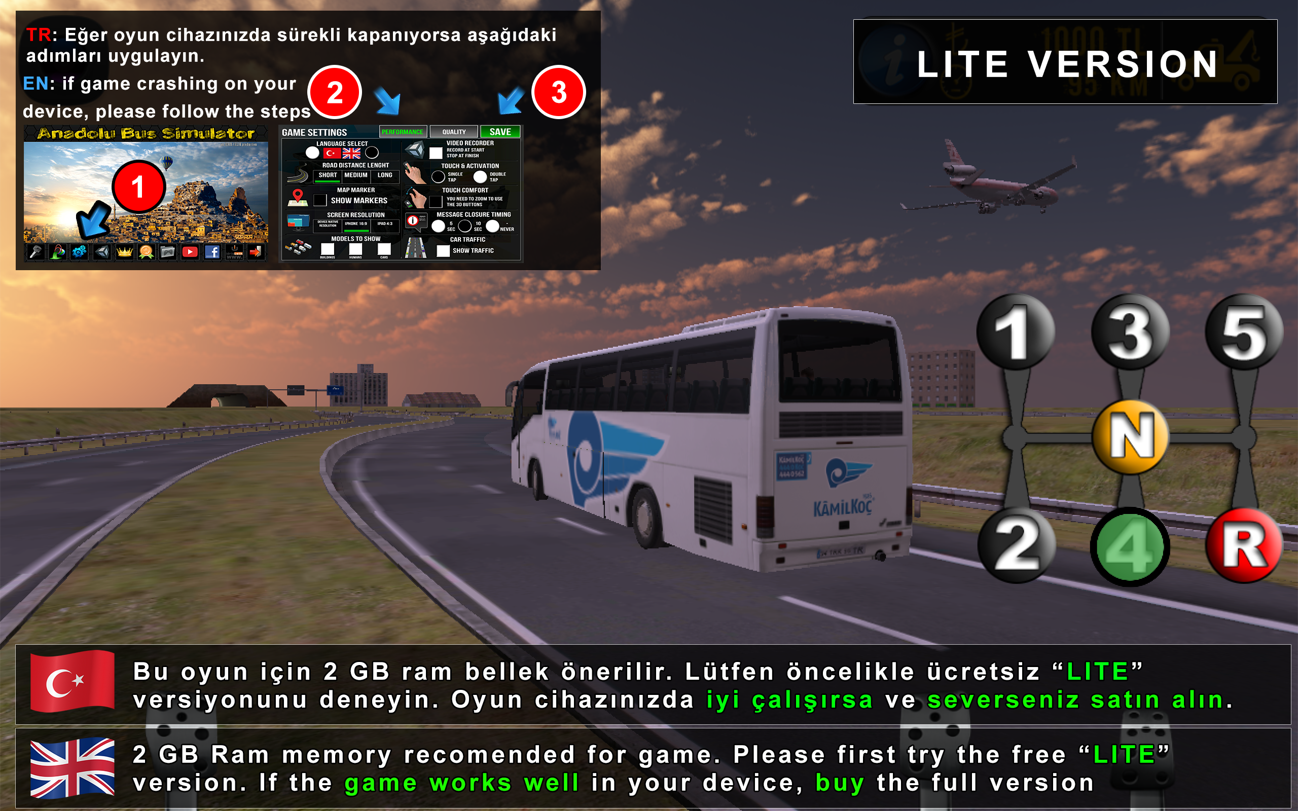 Screenshot 1 of Simulateur de bus Anadolu - Lite 