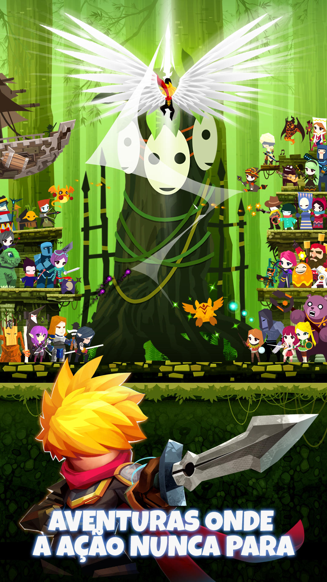 Captura de Tela do Jogo Tap Titans 2 - jogo de click