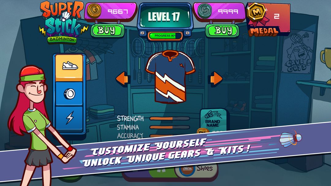 Super Stick Badminton (Unreleased) screenshot game