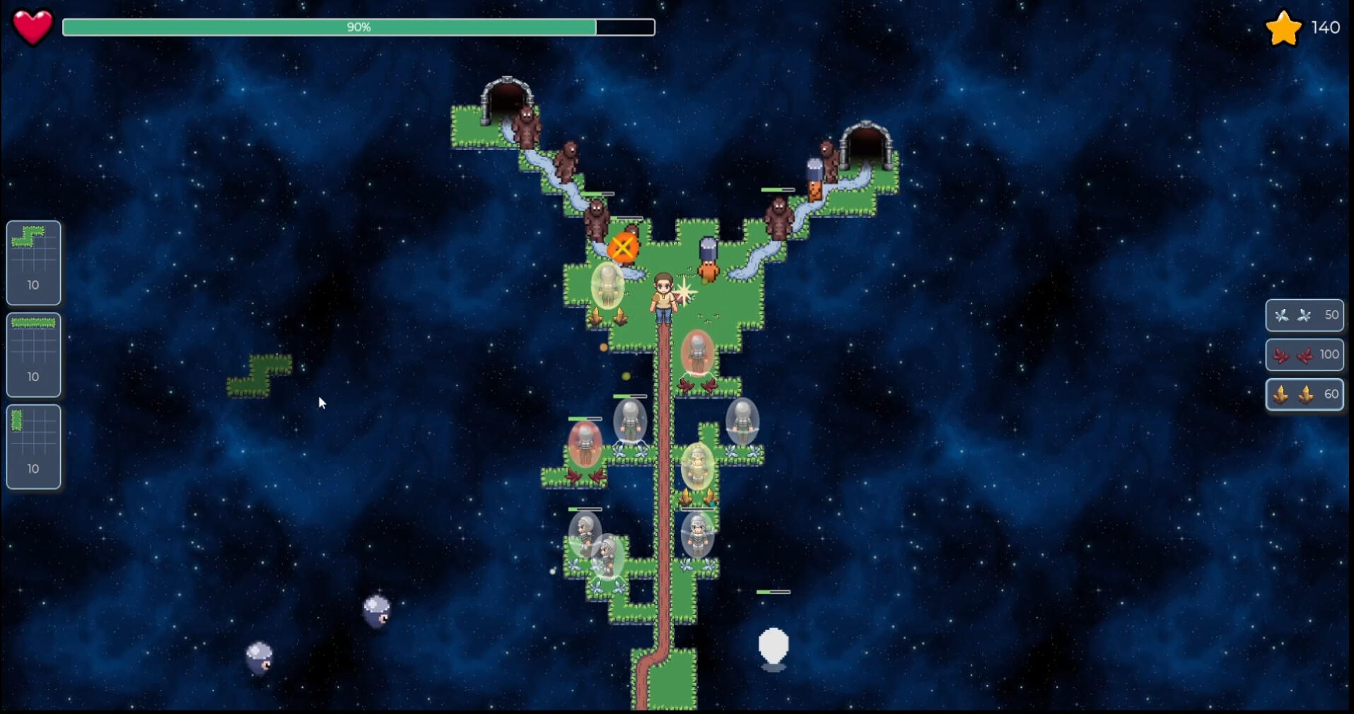 Powerup Humans Game Screenshot