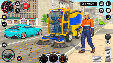 Garbage Truck Driver Simulator Game Screenshot