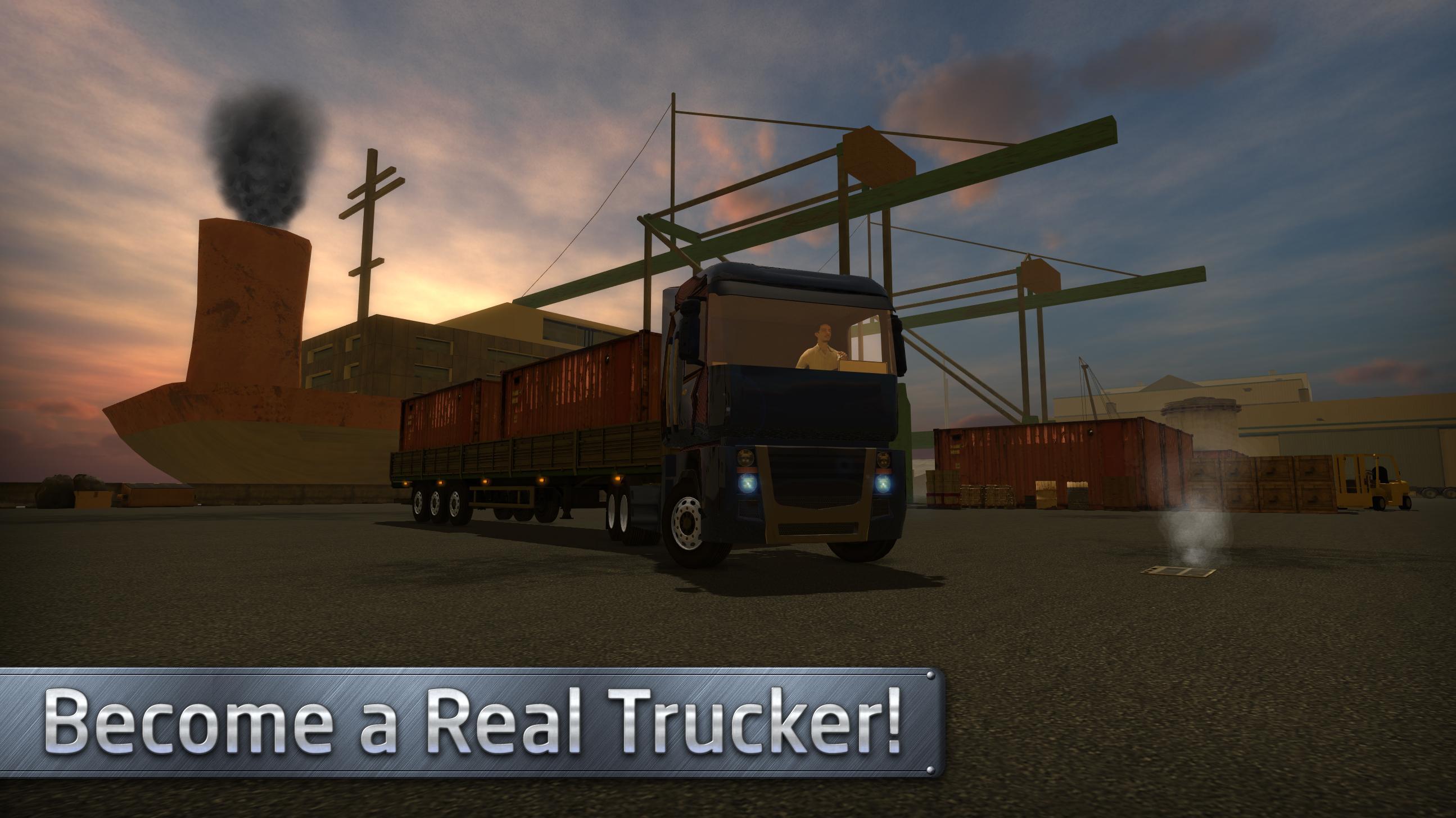 European Truck Simulator Game Screenshot