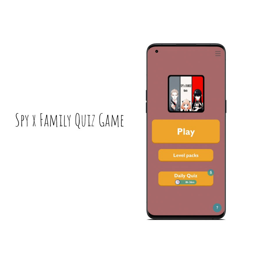 Screenshot of Spy x Family Quiz