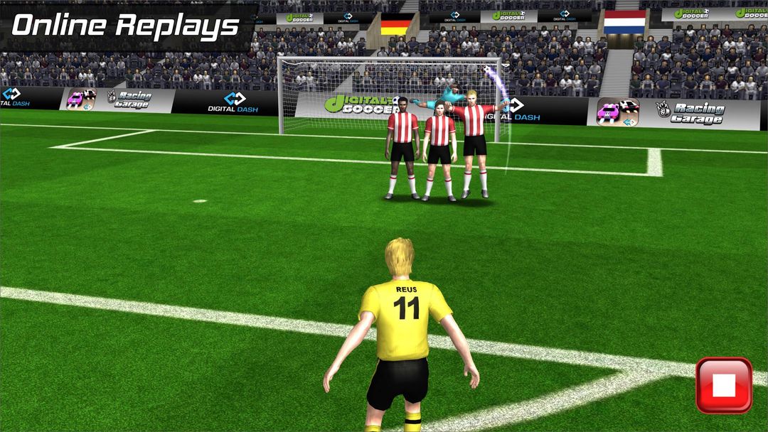 Screenshot of Digital Soccer Free kick 2022