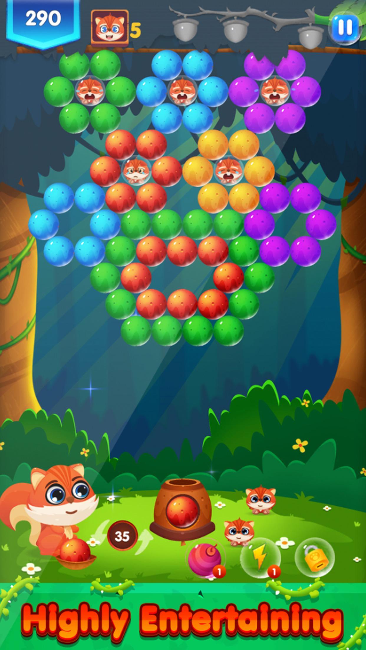 Captura de Tela do Jogo Bubble Shooter: Chip Pop