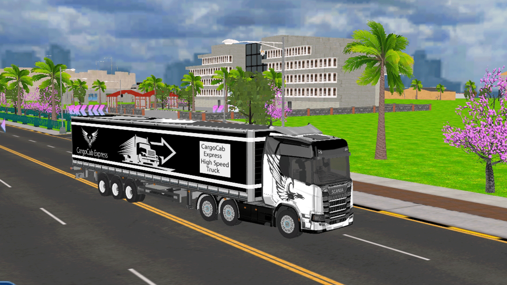 Cuplikan Layar Game Truck Simulator Game 2024