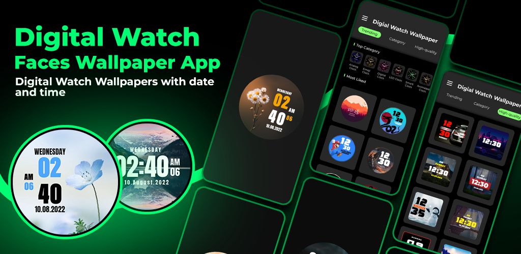 Screenshot of Digital Watch Wallpapers