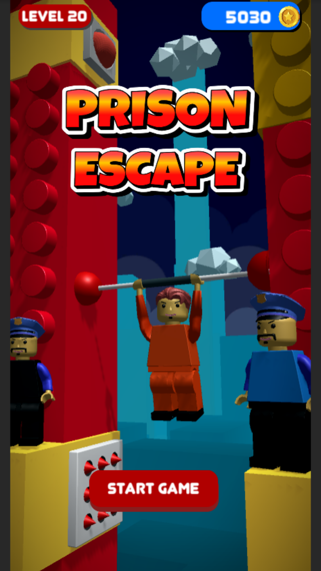 Lego Escape Prison Obby ゲームのスクリーンショット