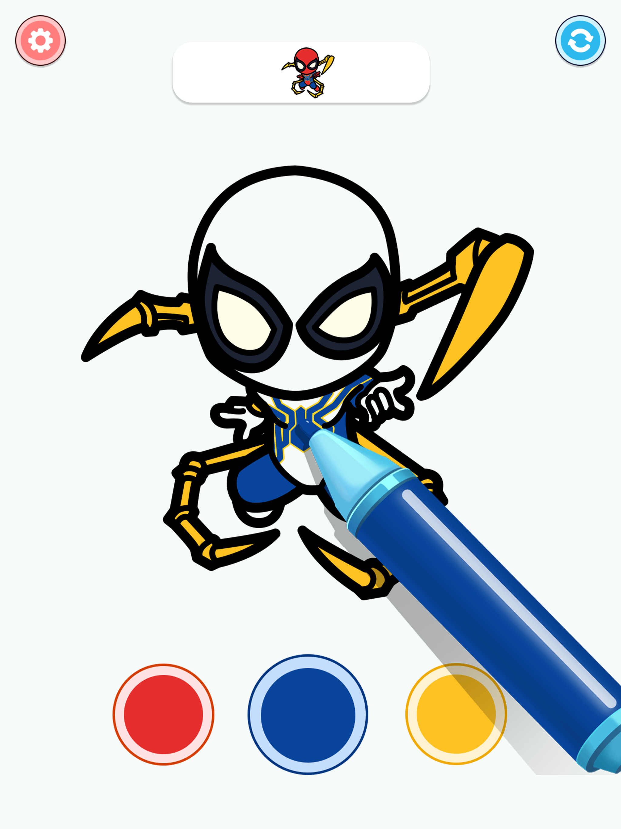 Screenshot of Superhero Coloring : ASMR Book