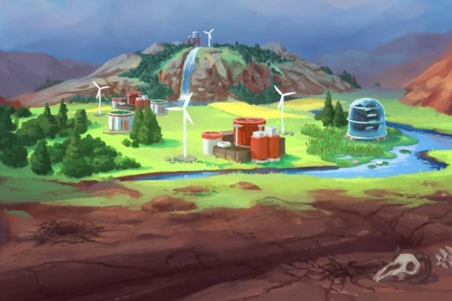 Screenshot of the video of Terra Nil