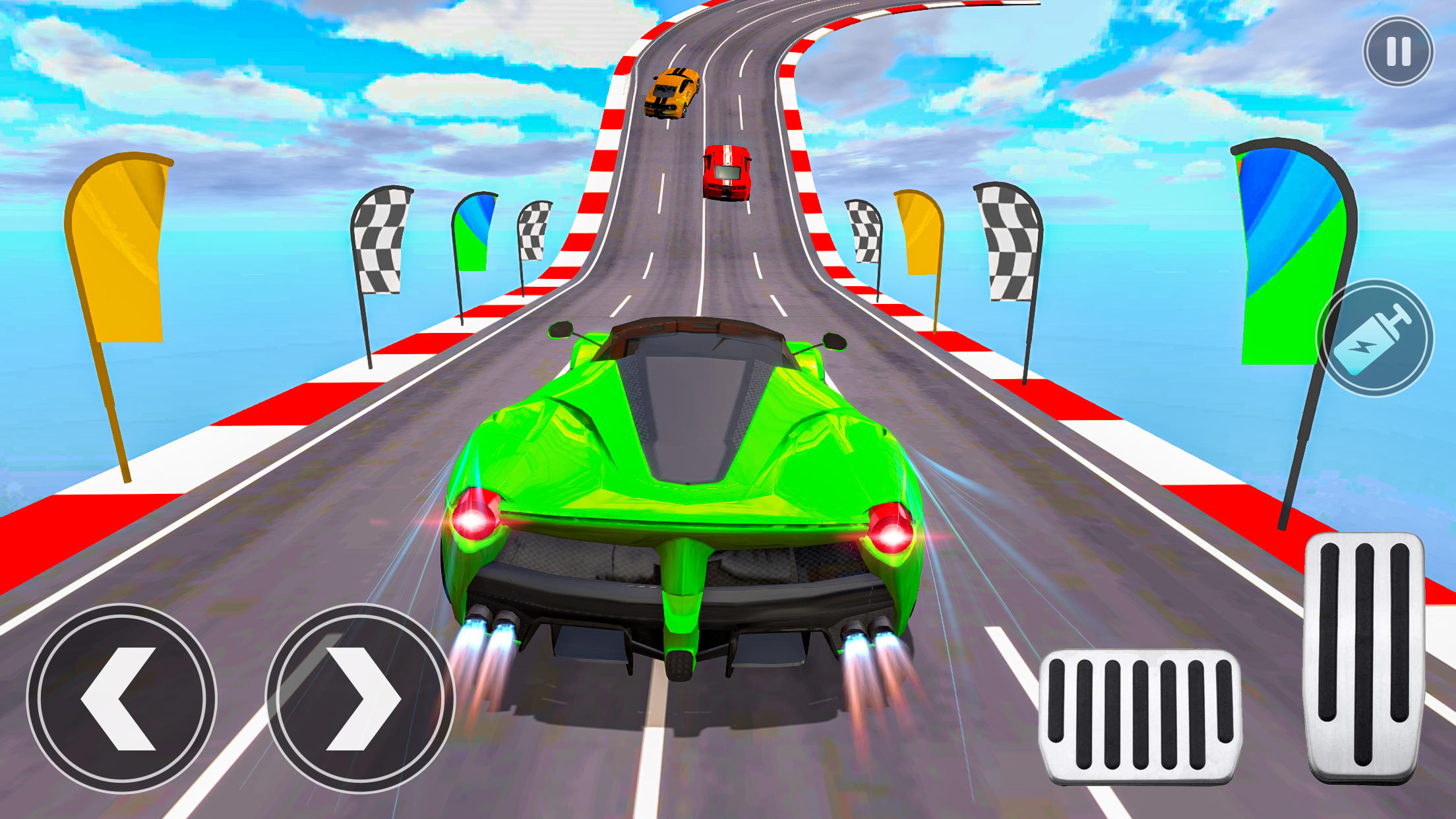 Скриншот игры Stunt Driving Games: Mega Ramp