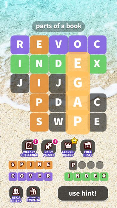 Screenshot of WordWhizzle Pop - word search