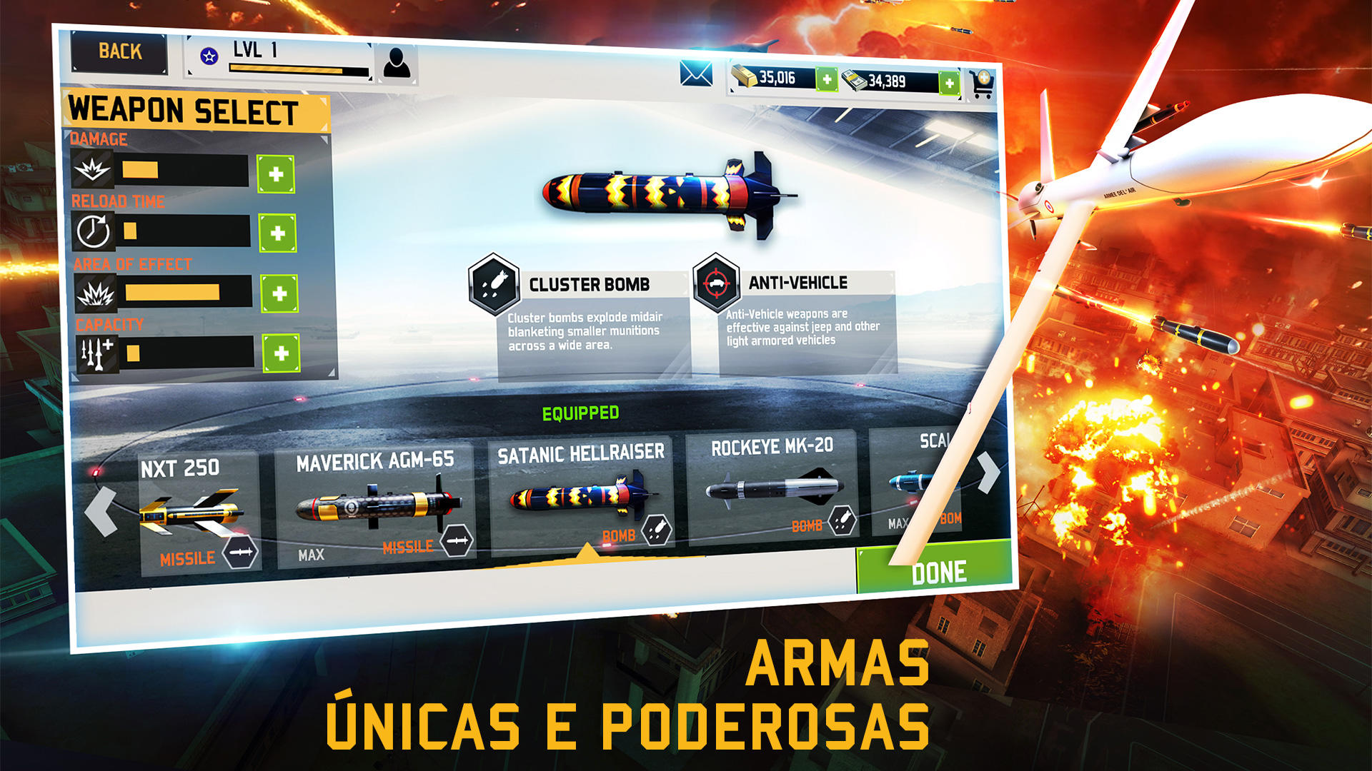 Captura de Tela do Jogo DRONE SHADOW STRIKE 3