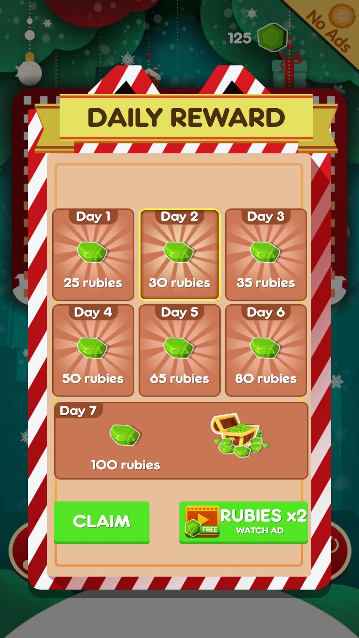 Christmas Scrabbler Game Screenshot