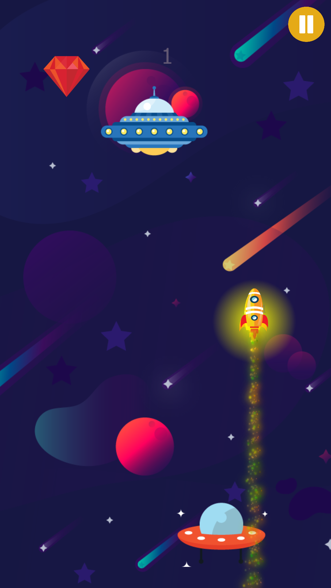 Screenshot 1 of Walang katapusang Rocket Game 3.2