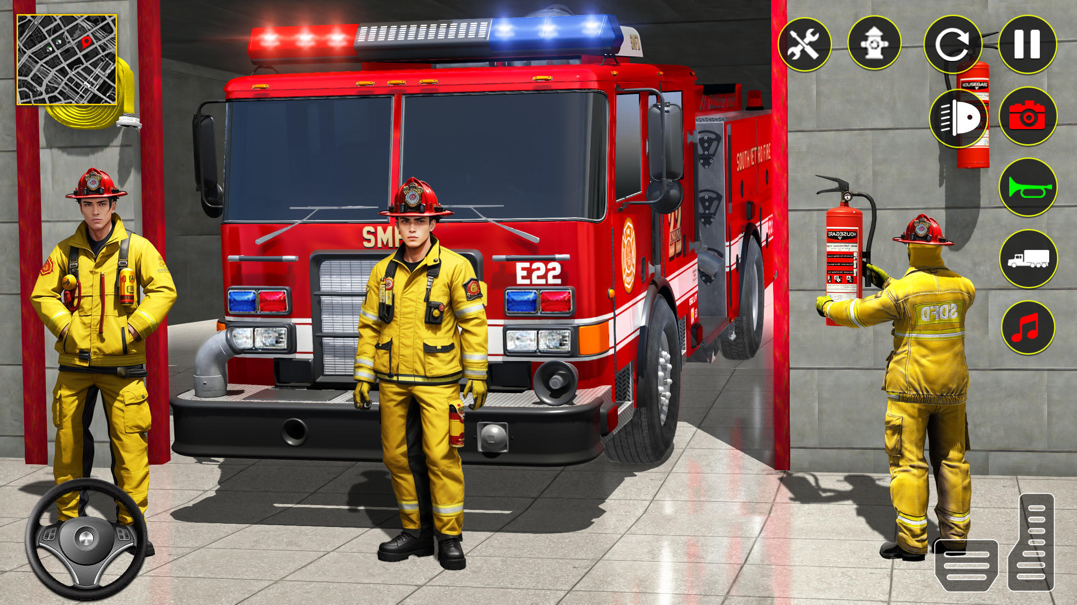 Fire Truck Rescue Sim Games 3d screenshot game