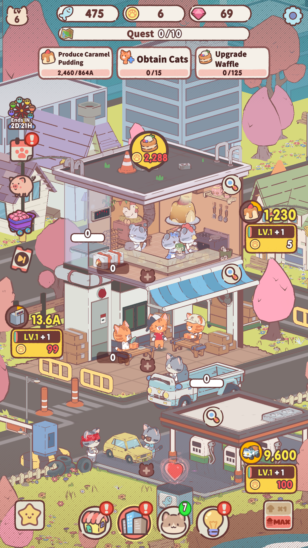 My Cat Tower : Idle Tycoon Game Screenshot